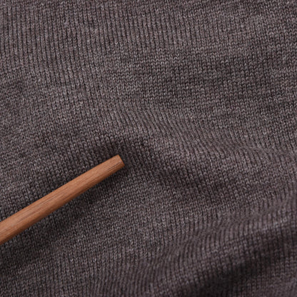 Paul & Shark 100% Wool Cardigan Sweater Feat. Leather Details Size L Chest ca. 55cm - Brown