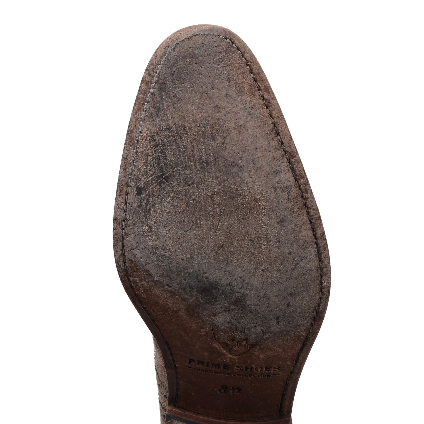 Prime Shoes Handmade Collection (Ferrara) Suede Shoes Size 8 1/2 - Beige/Tan