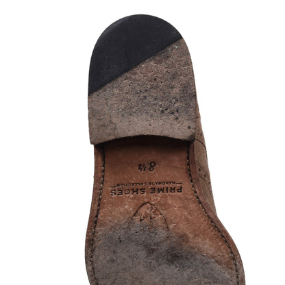 Prime Shoes Handmade Collection (Ferrara) Suede Shoes Size 8 1/2 - Beige/Tan