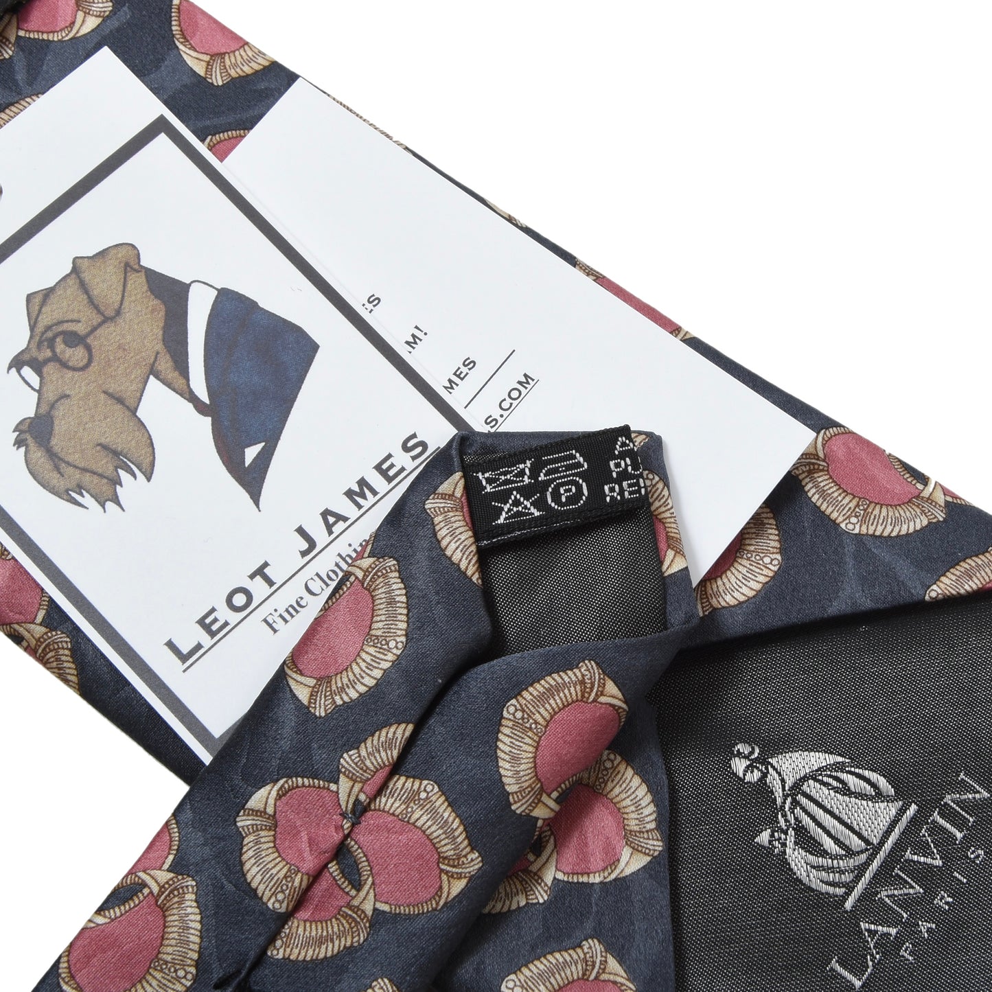 Lanvin Paris Silk ca. 144cm/9.5cm