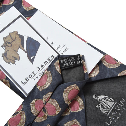 Lanvin Paris Silk ca. 144cm/9.5cm