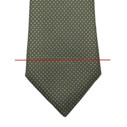 Luigi Borrelli Napoli 7 Fold Silk Tie - Green