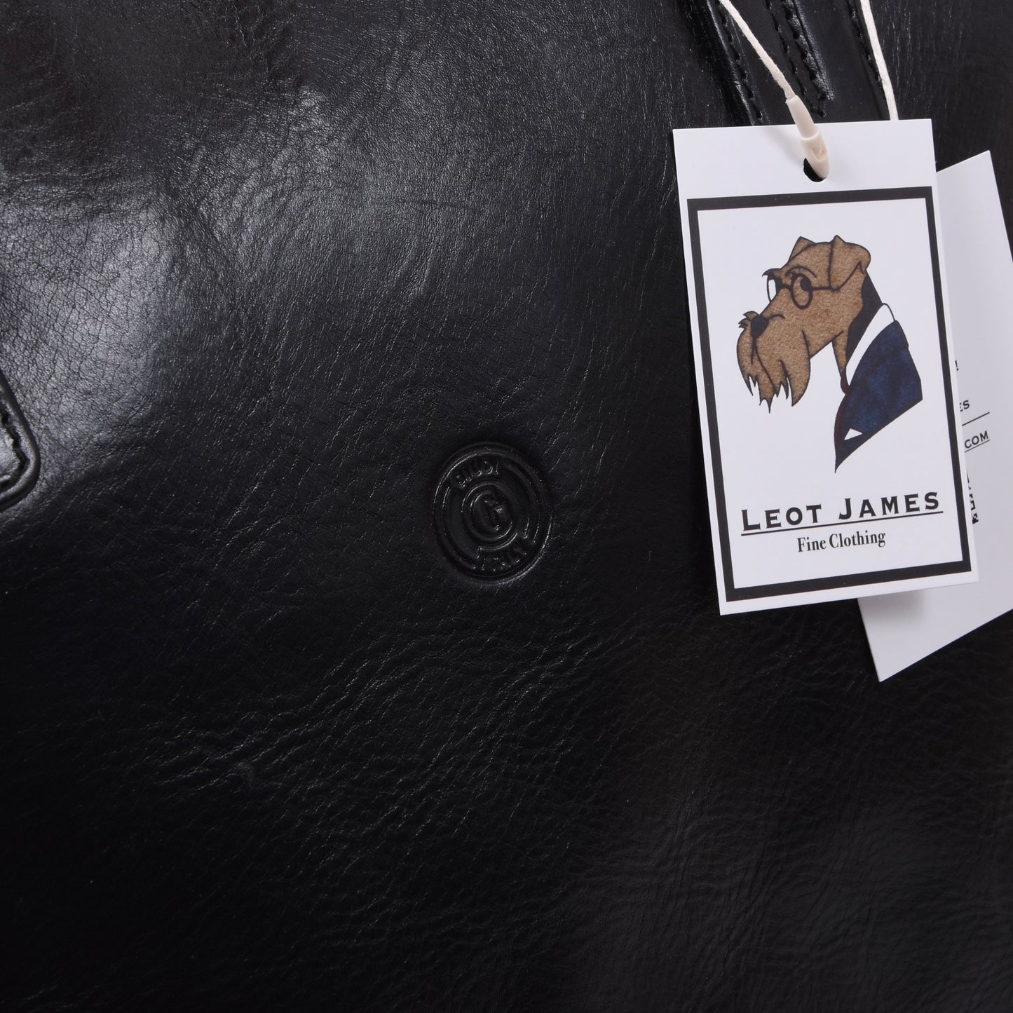 Giudi Ledertasche - Schwarz