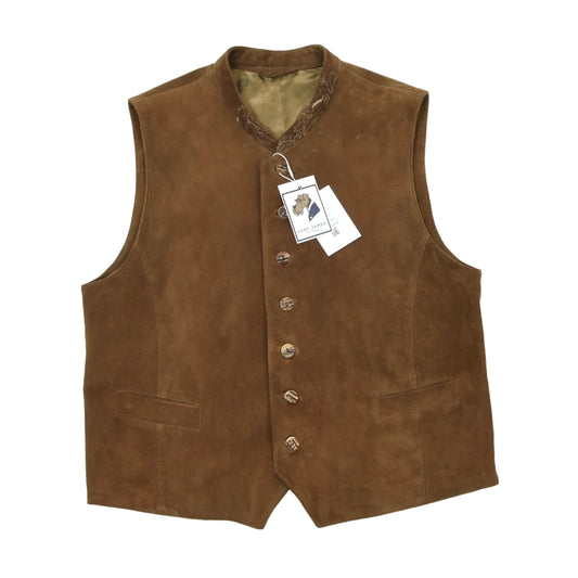 Meindl Suede Leather Vest Size 54 - Tan