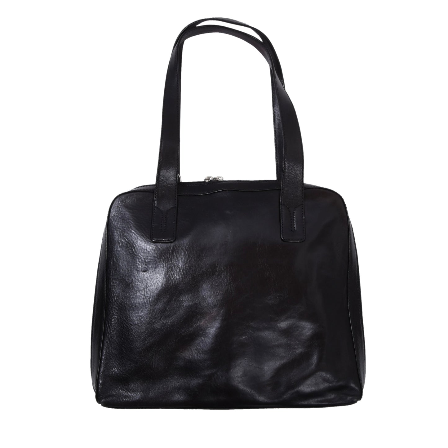 Giudi Ledertasche - Schwarz