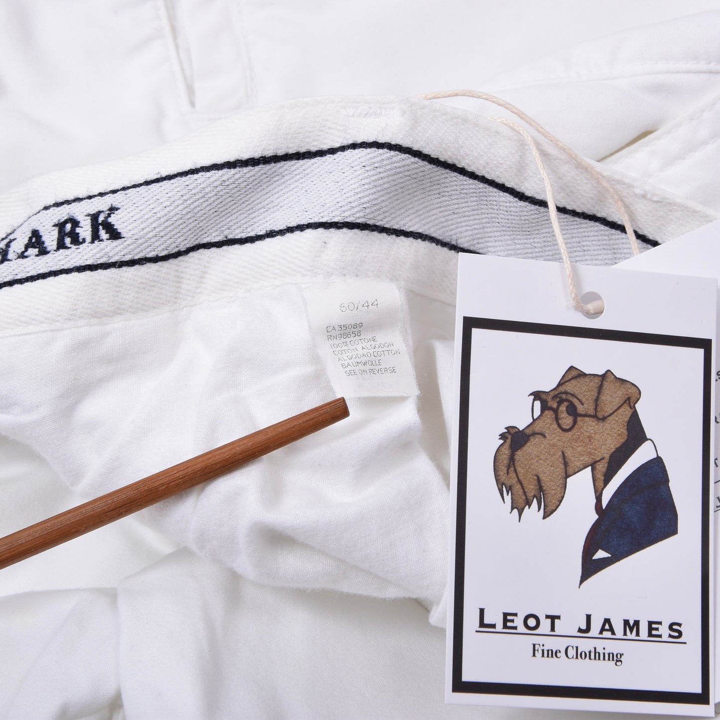 Paul & Shark Yachting Cotton Pants Size 60 ca. 51cm - White