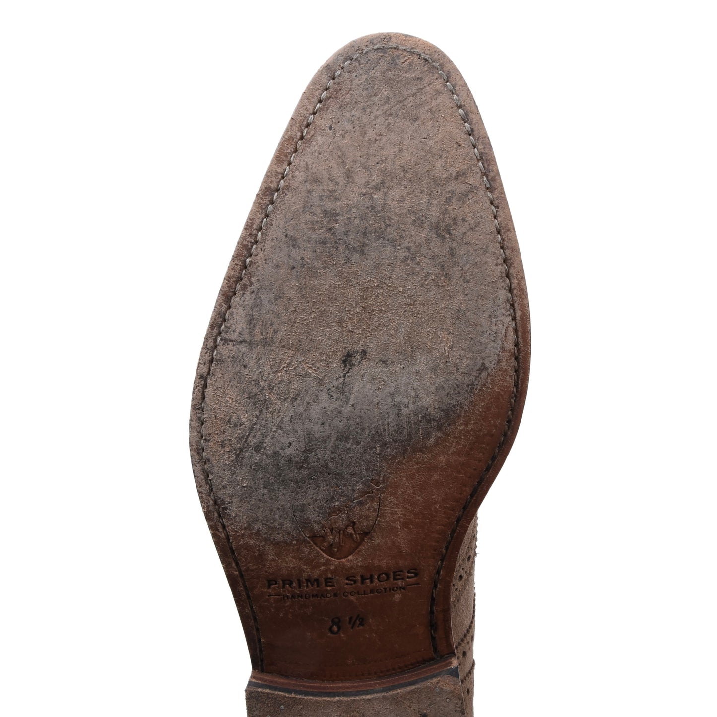 Prime Shoes Handmade Collection (Ferrara) Suede Shoes Size 8 1/2 - Beige/Tan