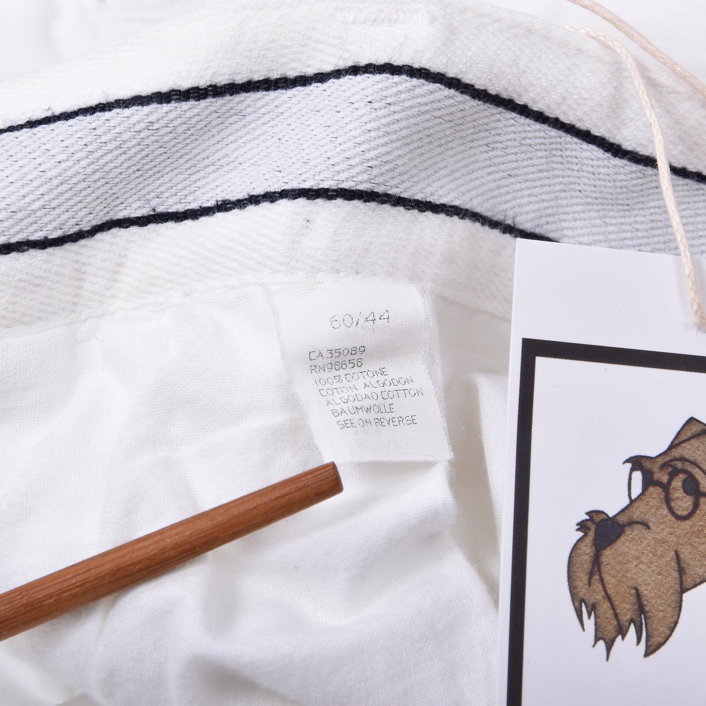 Paul & Shark Yachting Cotton Pants Size 60 ca. 51cm - White