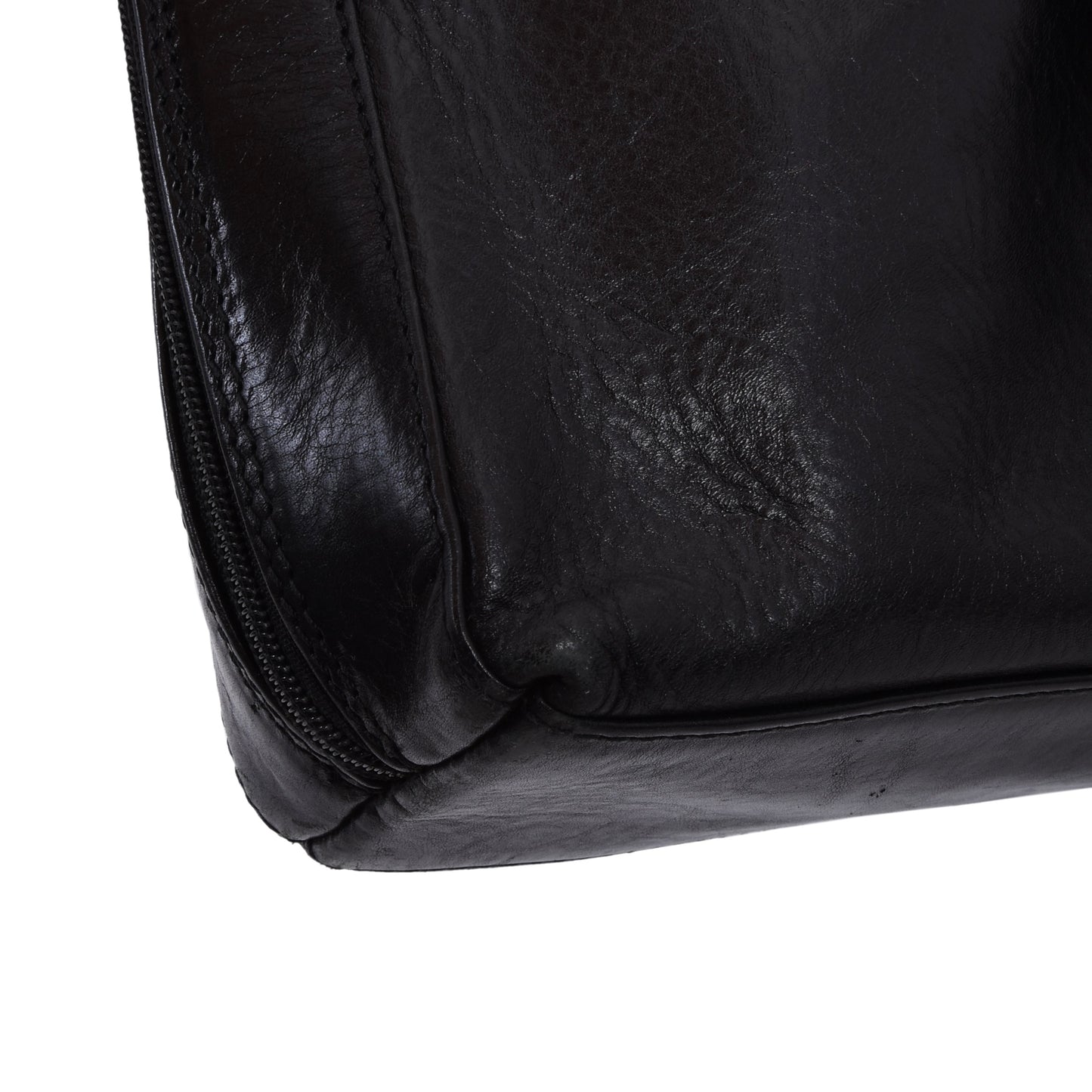 Giudi Ledertasche - Schwarz