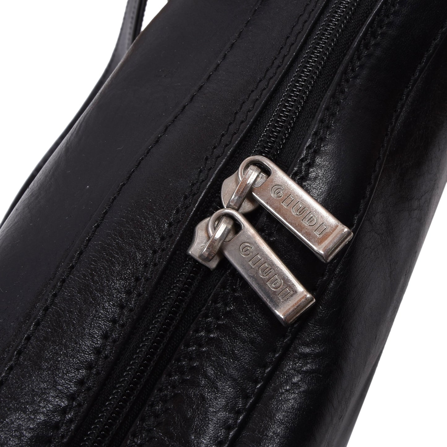 Giudi Ledertasche - Schwarz