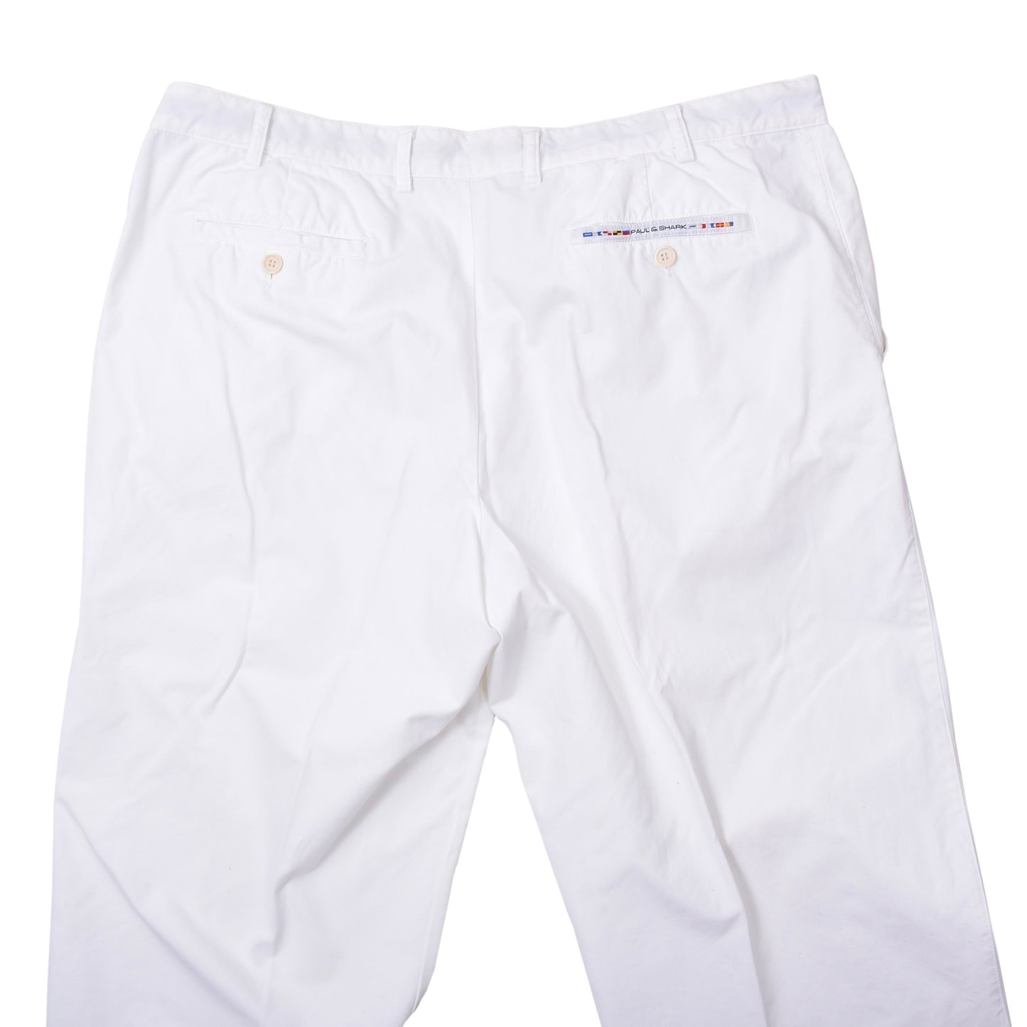Paul & Shark Yachting Cotton Pants Size 60 ca. 51cm - White