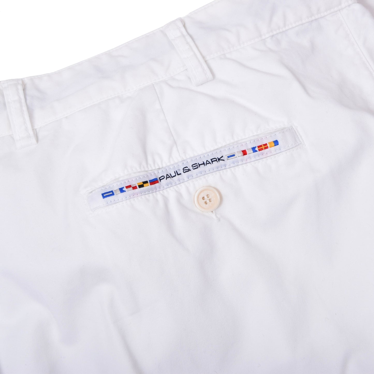 Paul & Shark Yachting Cotton Pants Size 60 ca. 51cm - White
