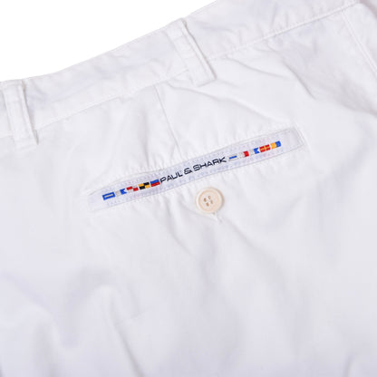Paul & Shark Yachting Cotton Pants Size 60 ca. 51cm - White