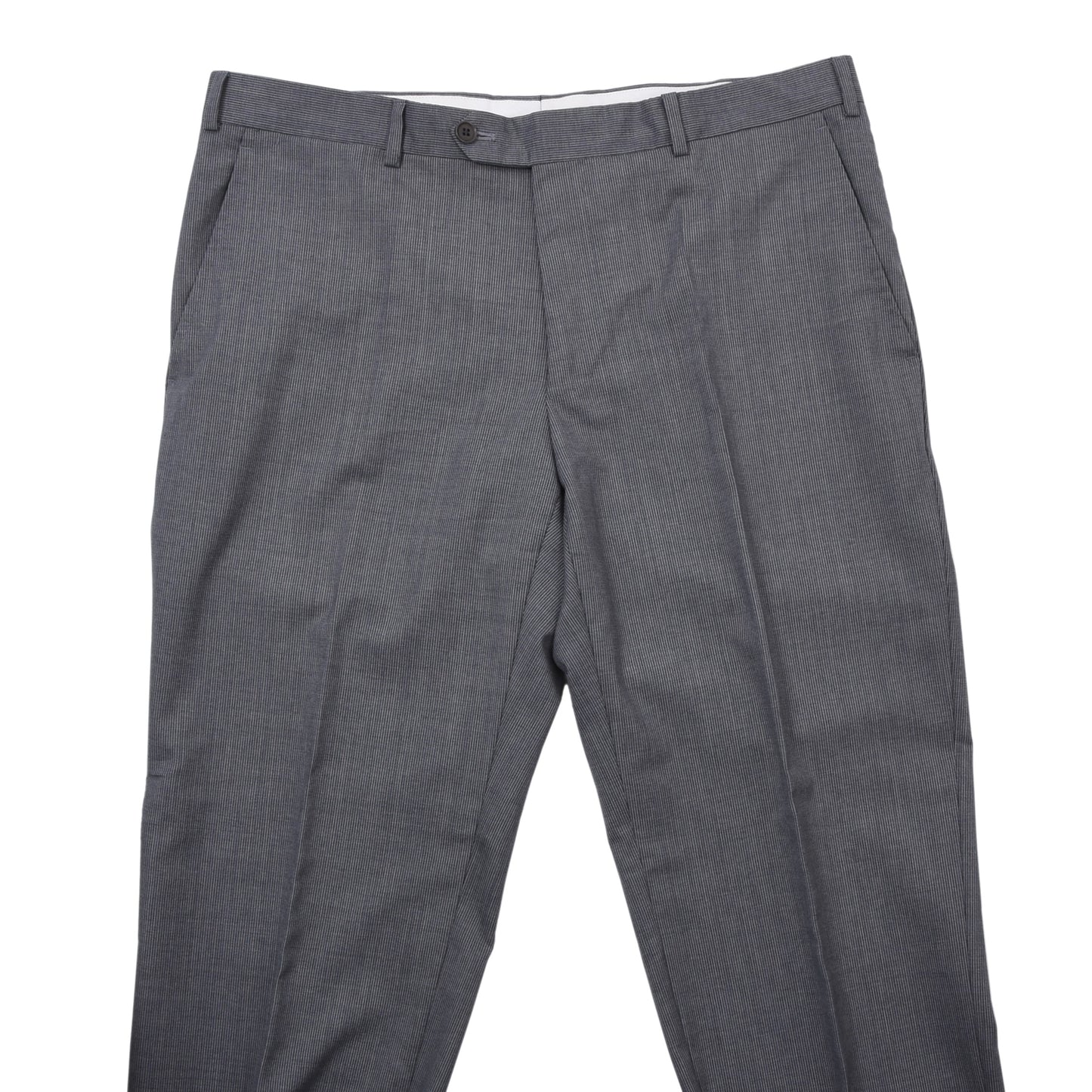 Boggi Milano x Isaia Wool Suit Size 50 Chest ca. 52.5cm - Grey Stripes