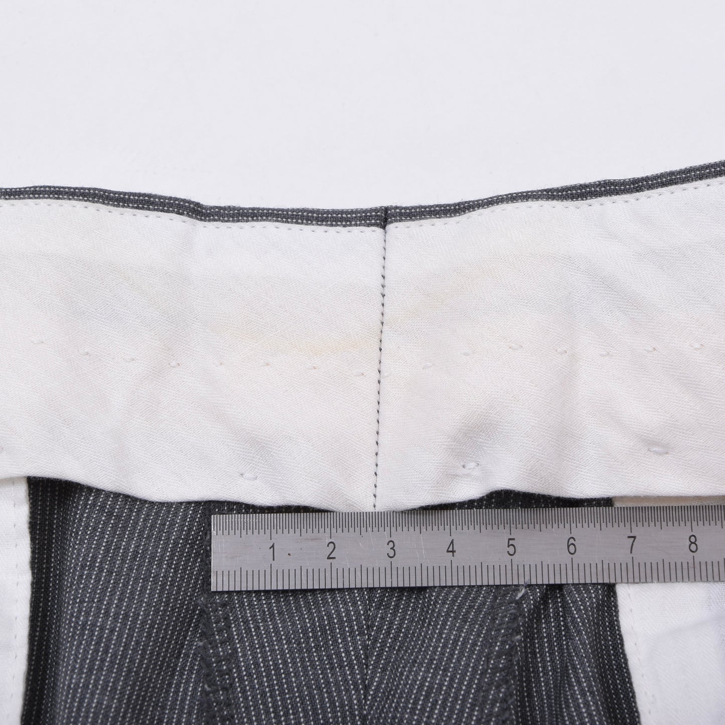 Boggi Milano x Isaia Wool Suit Size 50 Chest ca. 52.5cm - Grey Stripes