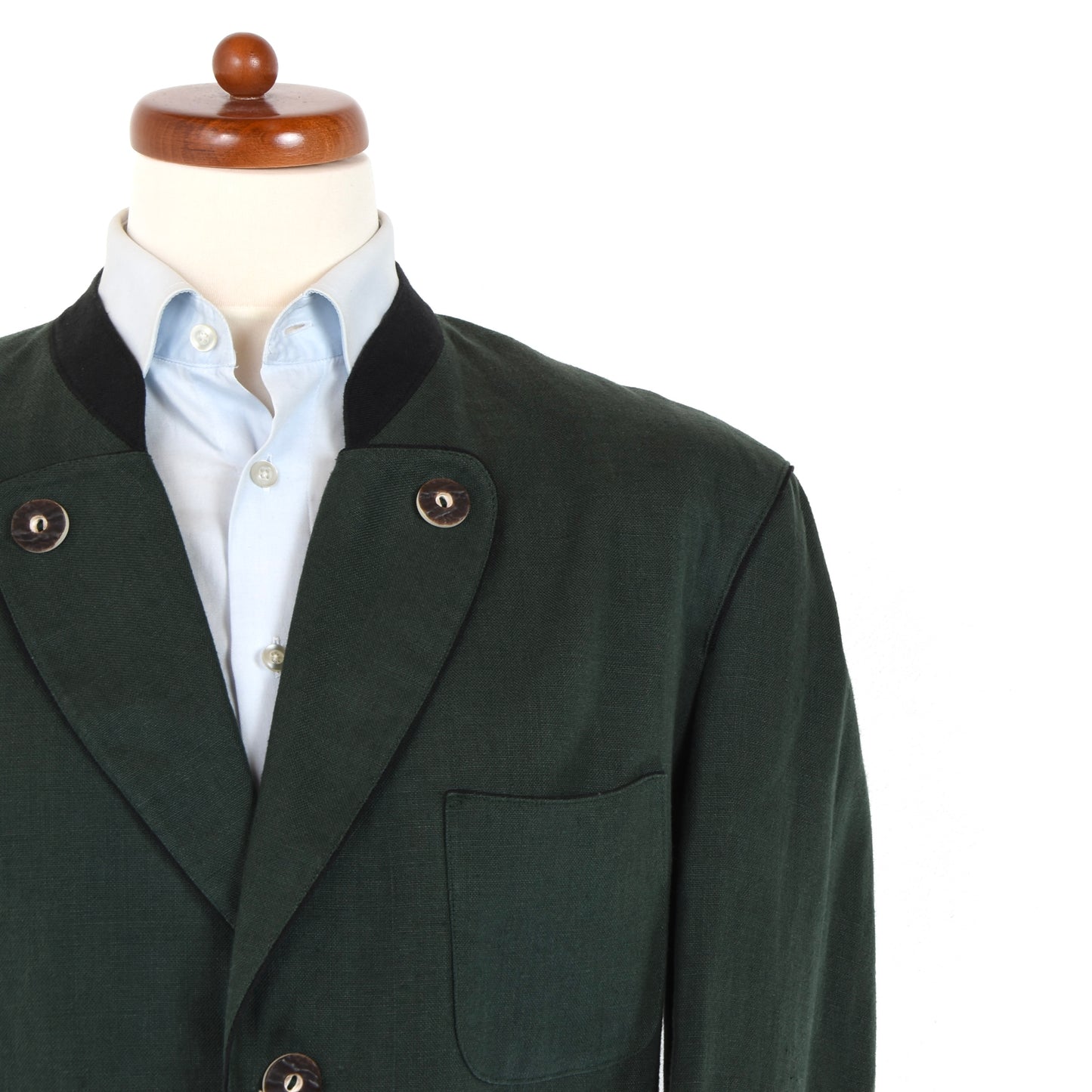 Tofana x Lodenfrey Linen Janker/Jacket ca. 60.5cm - Green