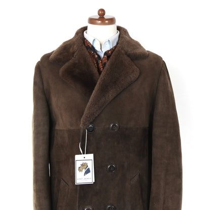 Classic Shearling Coat ca. 54.5cm  - Brown