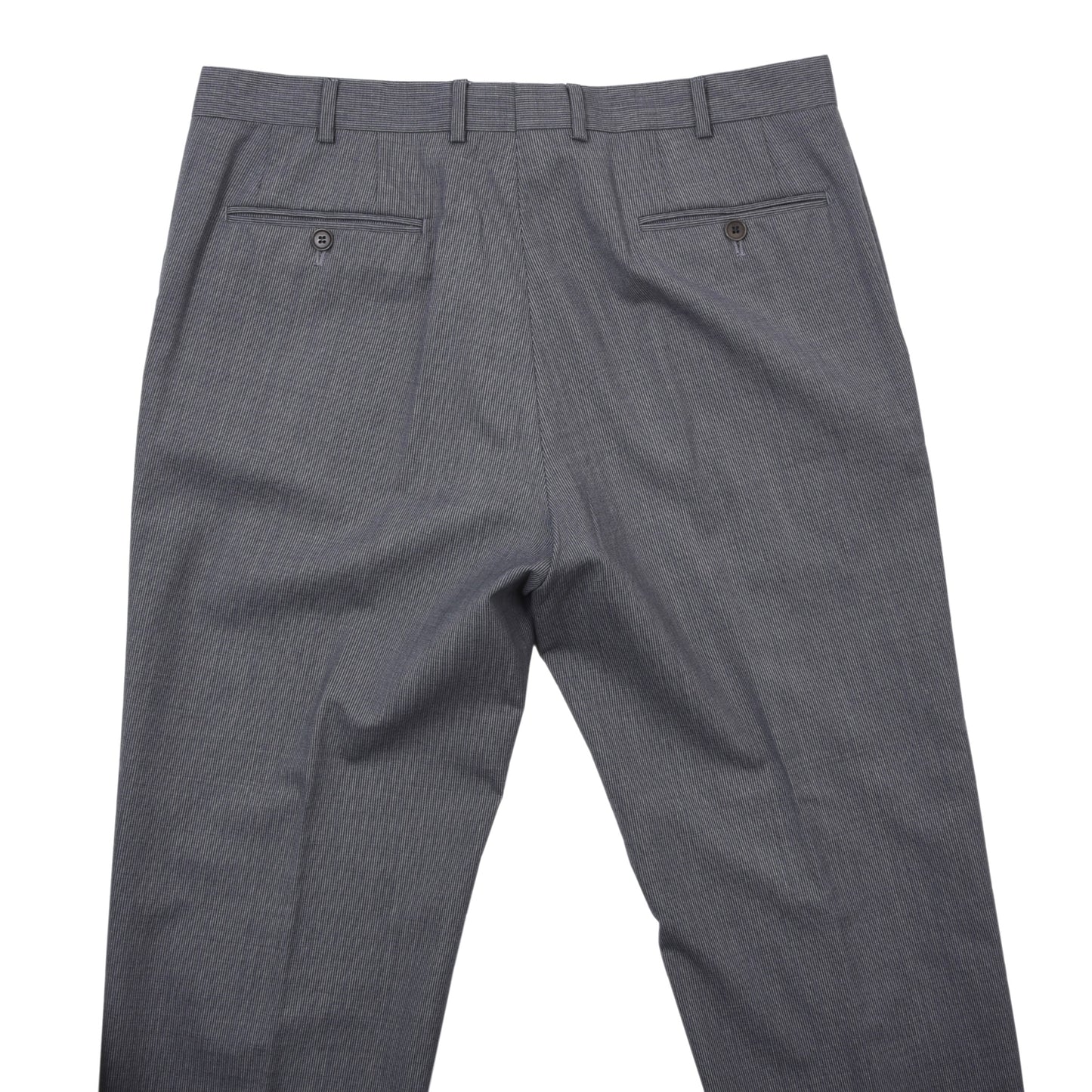 Boggi Milano x Isaia Wool Suit Size 50 Chest ca. 52.5cm - Grey Stripes