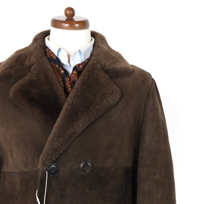 Classic Shearling Coat ca. 54.5cm  - Brown