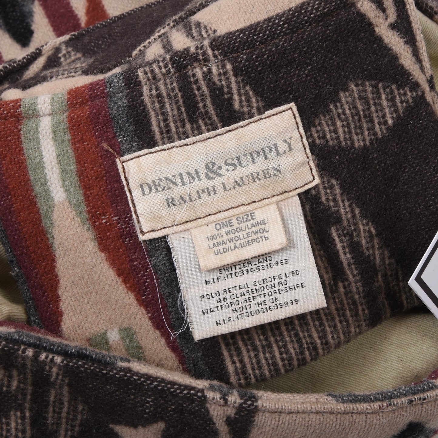 Denim & Supply Ralph Lauren Woll-Umhängetasche – Aztekenmuster