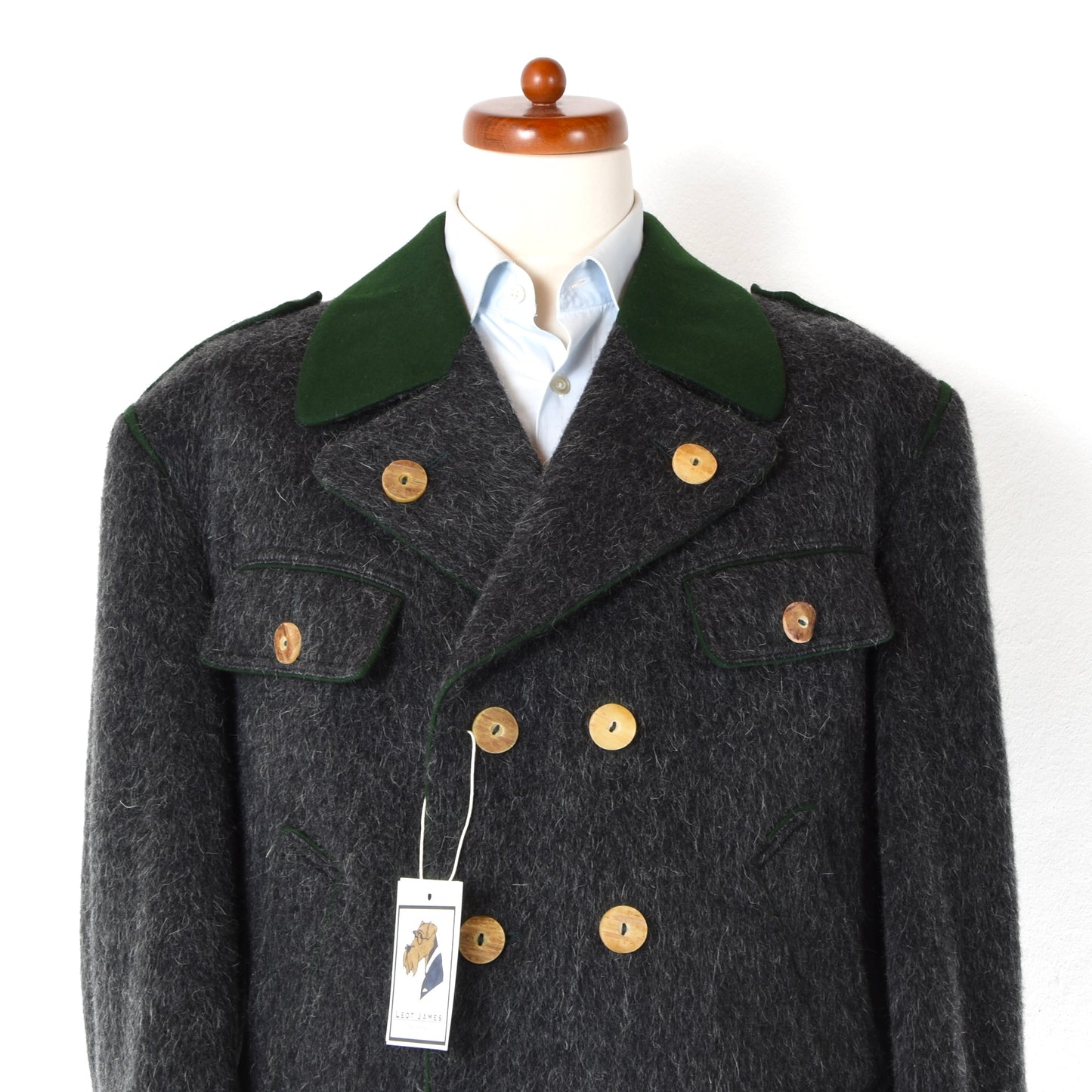 Sauwaldtracht Schladminger Coat Size 52 Chest ca. 66cm - Grey