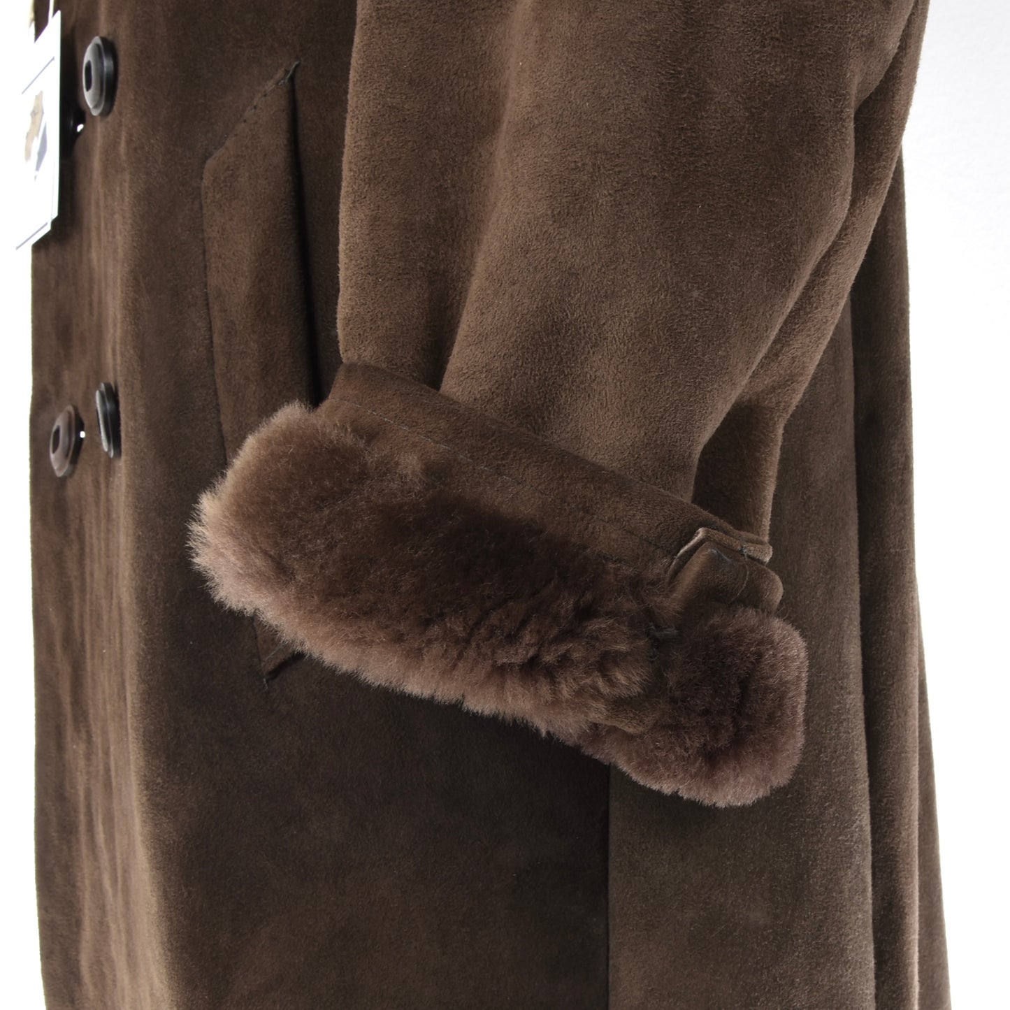 Classic Shearling Coat ca. 54.5cm  - Brown