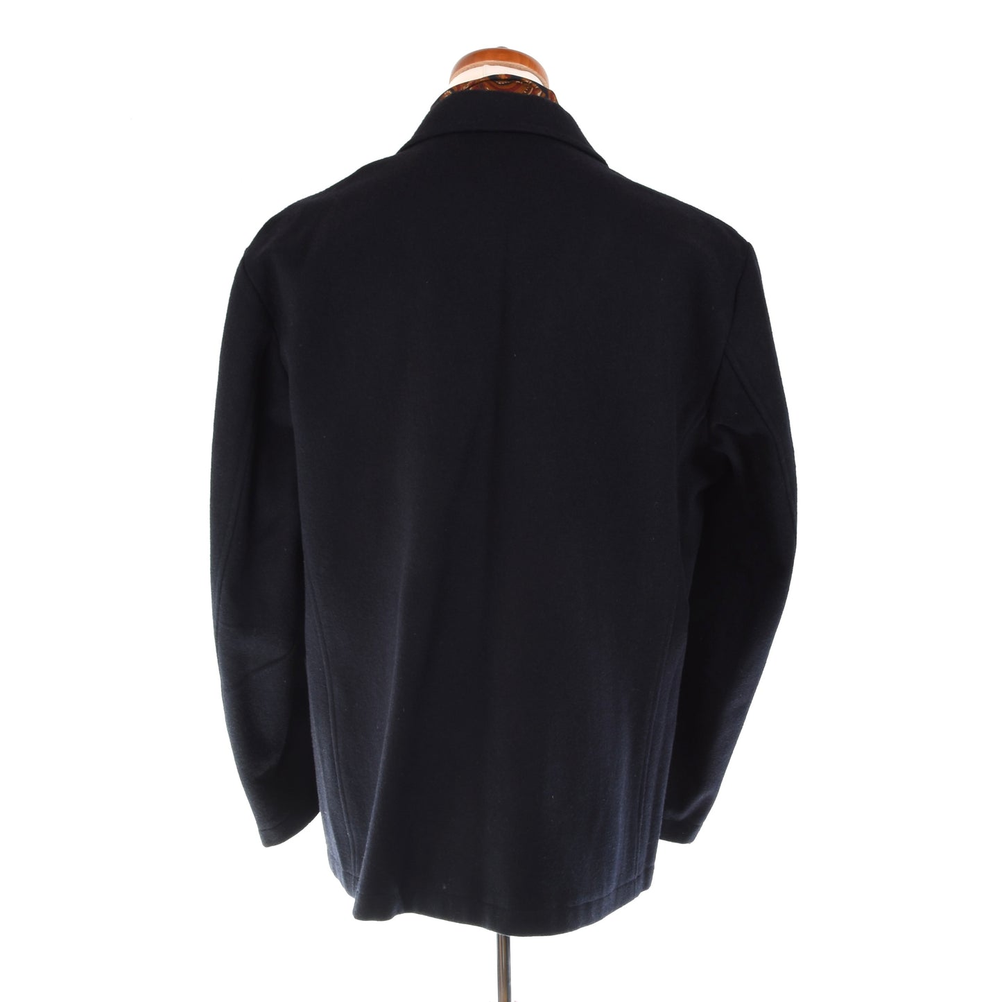 Vintage ungefütterte Arbeitsjacke  aus Wolle, Größe 54 – Marineblau