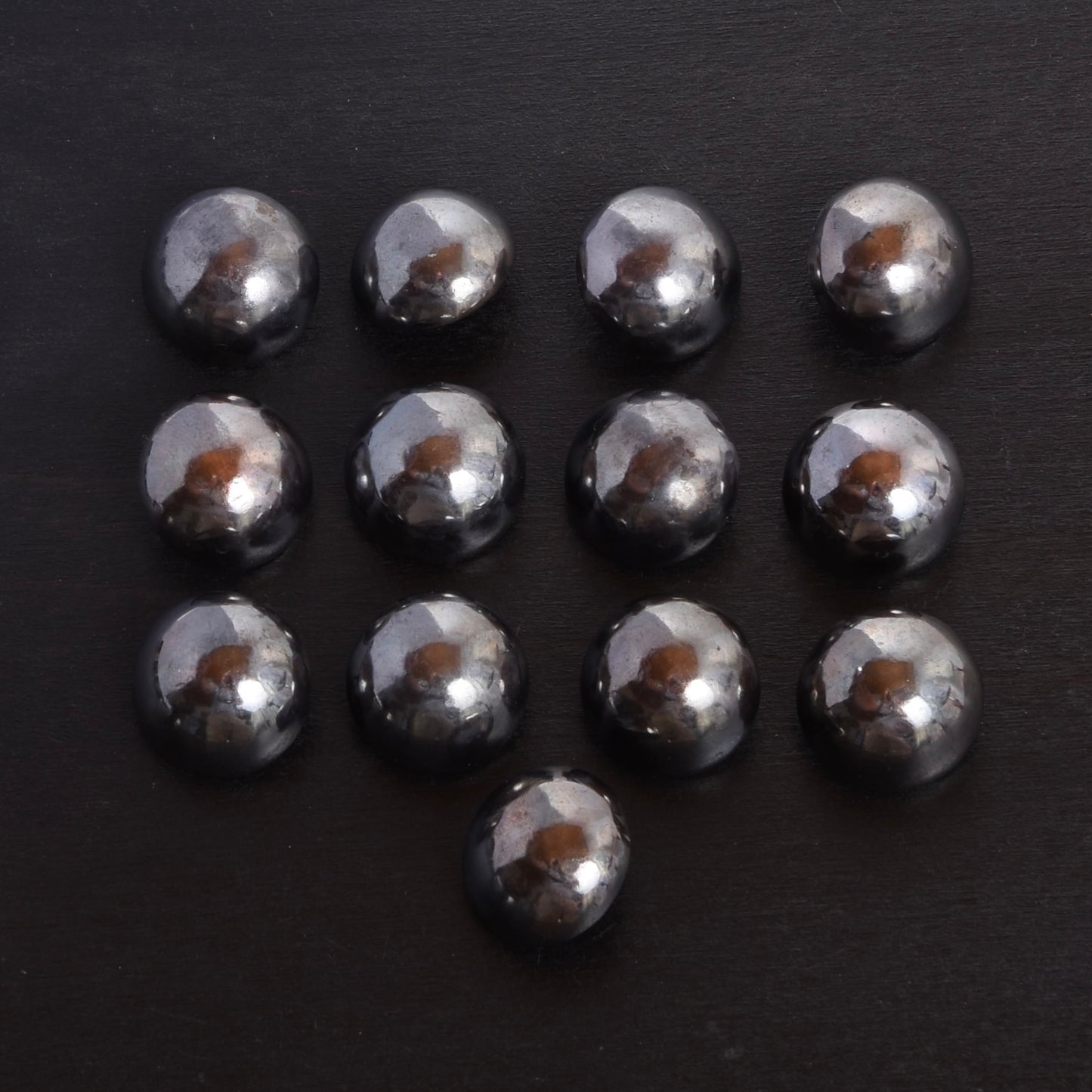 13x .835 Large Silver Domed Trachten Buttons ca. 35.5g