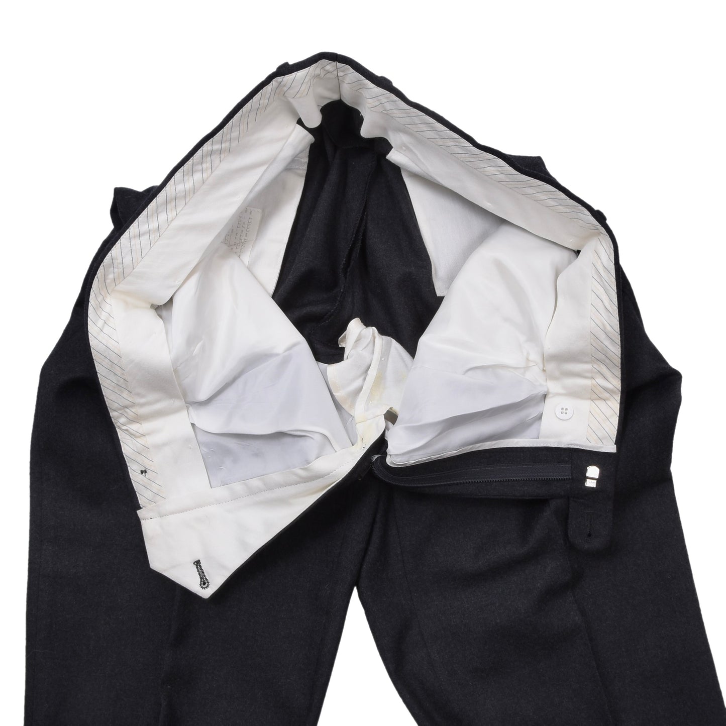 Vintage Ermenegildo Zegna Wool-Cashmere Double-Breasted Suit Chest ca. 54.5cm - Grey