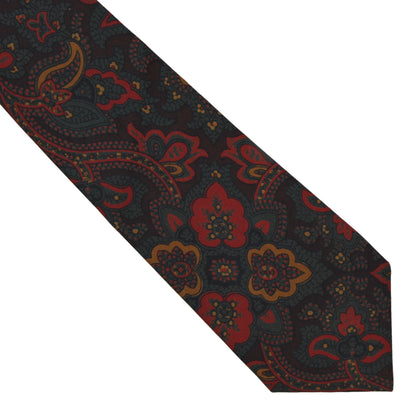 Maestron Ancient Madder Silk Tie - Paisley