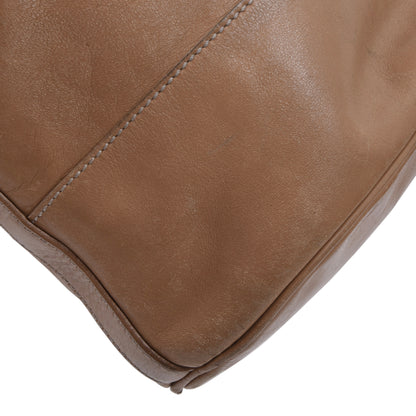 Vintage Longchamp Paris Leather Bucket Bag - Tan/Beige