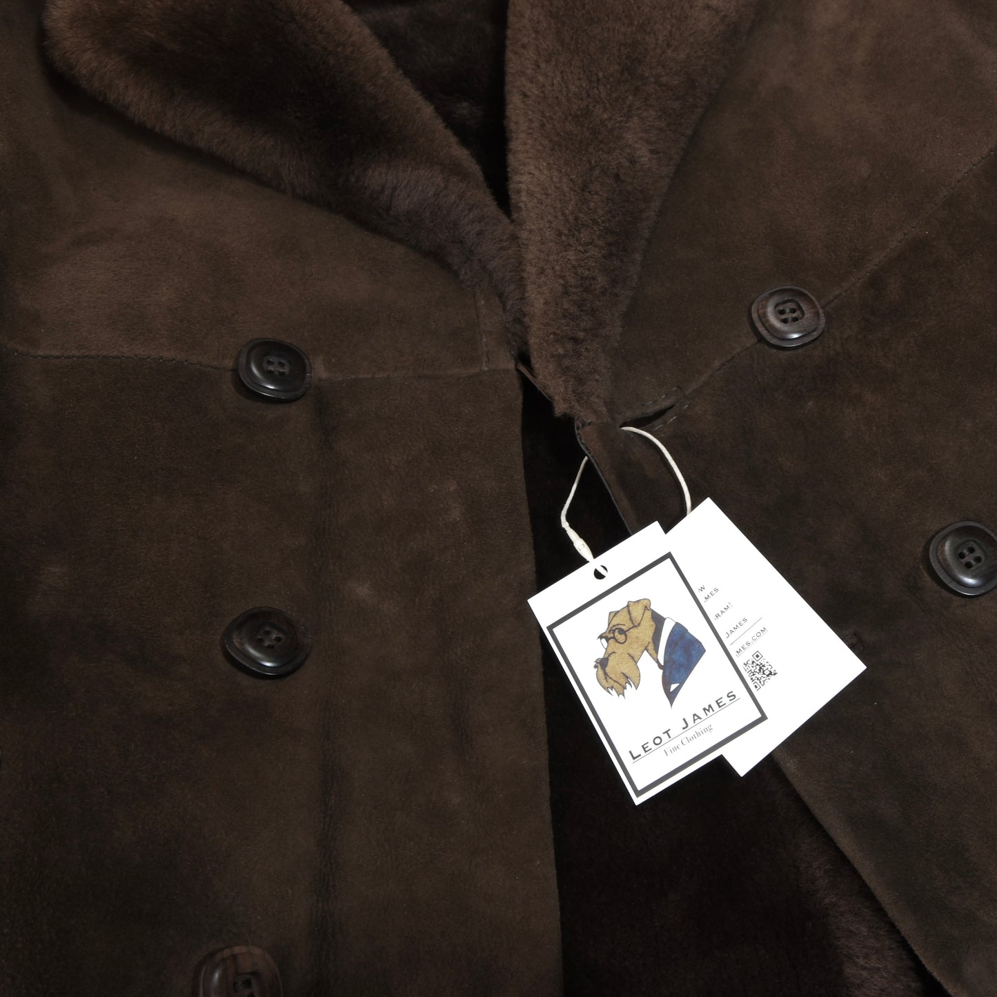 Classic Shearling Coat ca. 54.5cm  - Brown