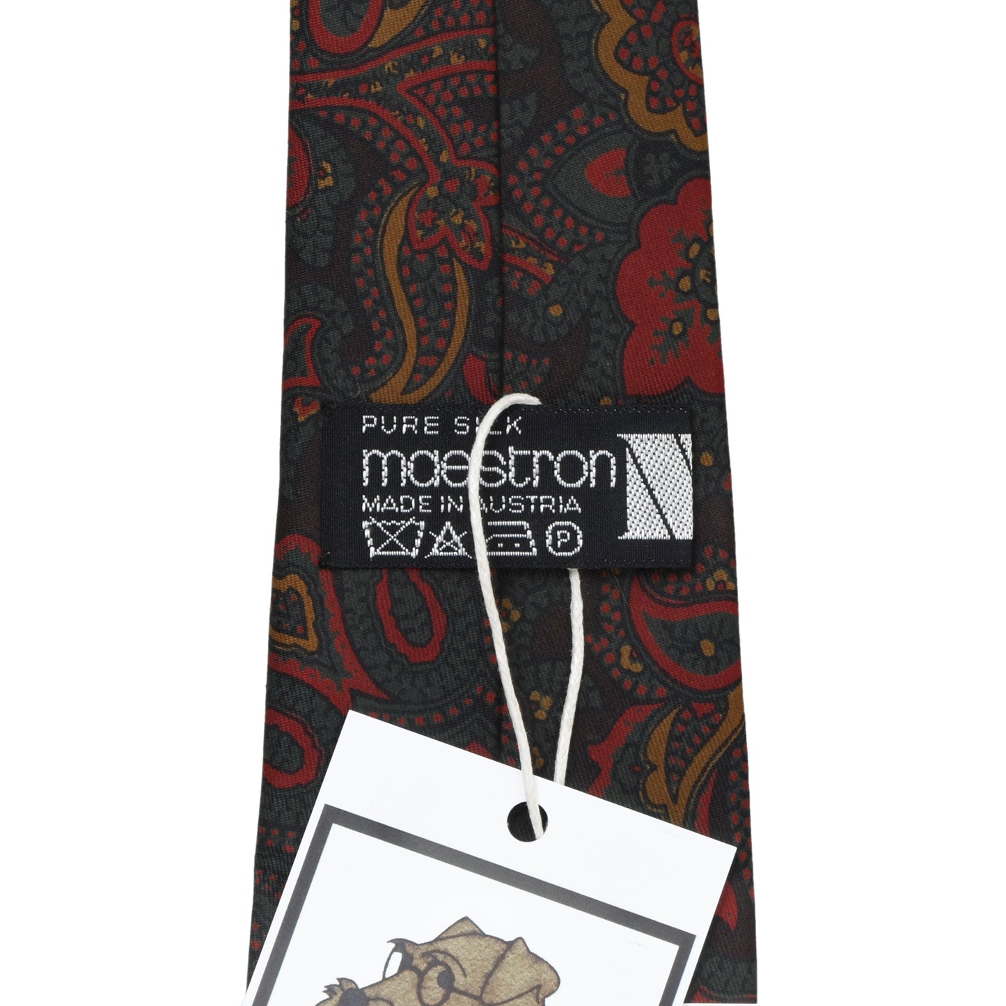Maestron Ancient Madder Silk Tie - Paisley