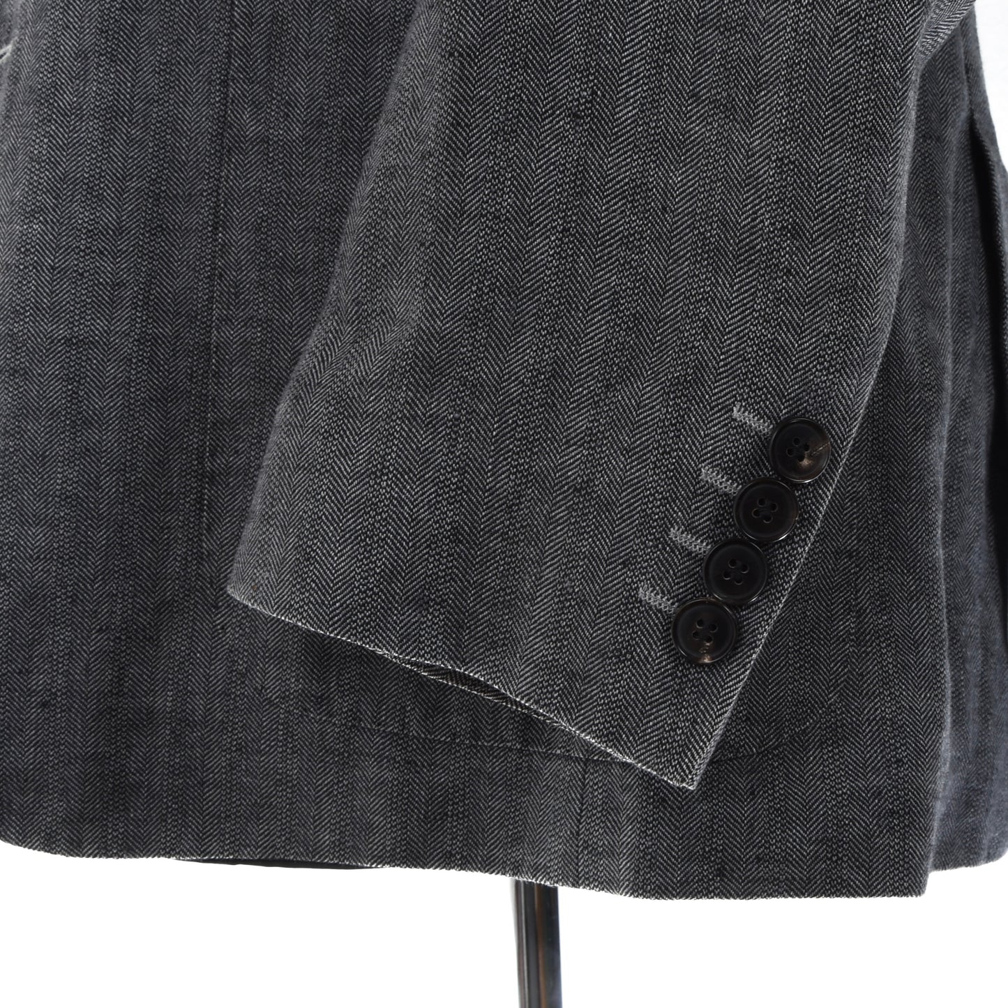 Hugo Boss 100% Linen Jacket Size 48 - Grey Herringbone