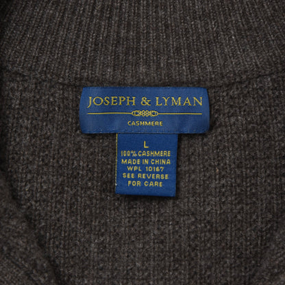 Joseph & Lyman 100% Cashmere Sweater Size L Chest ca. 60.5cm - Brown