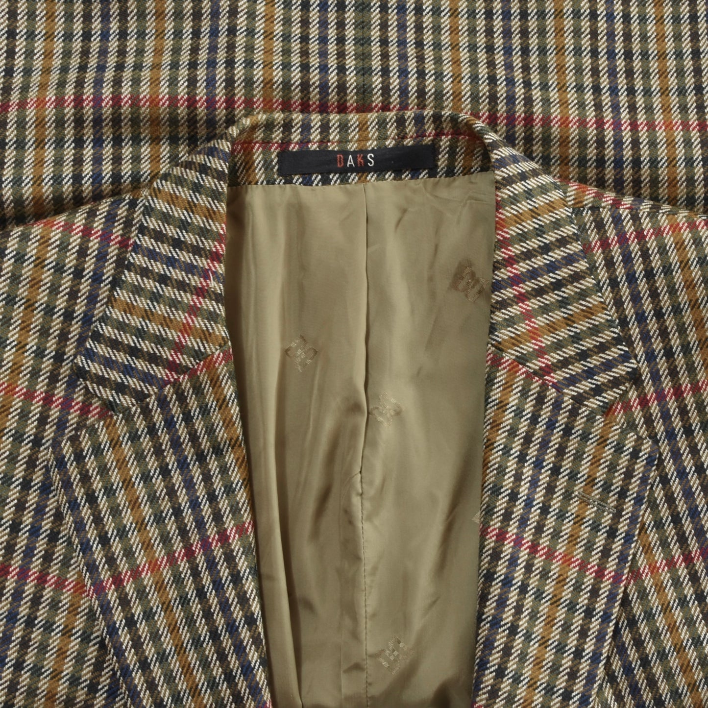 DAKS London Wool Jacket Size 56 ca. 60cm - Plaid