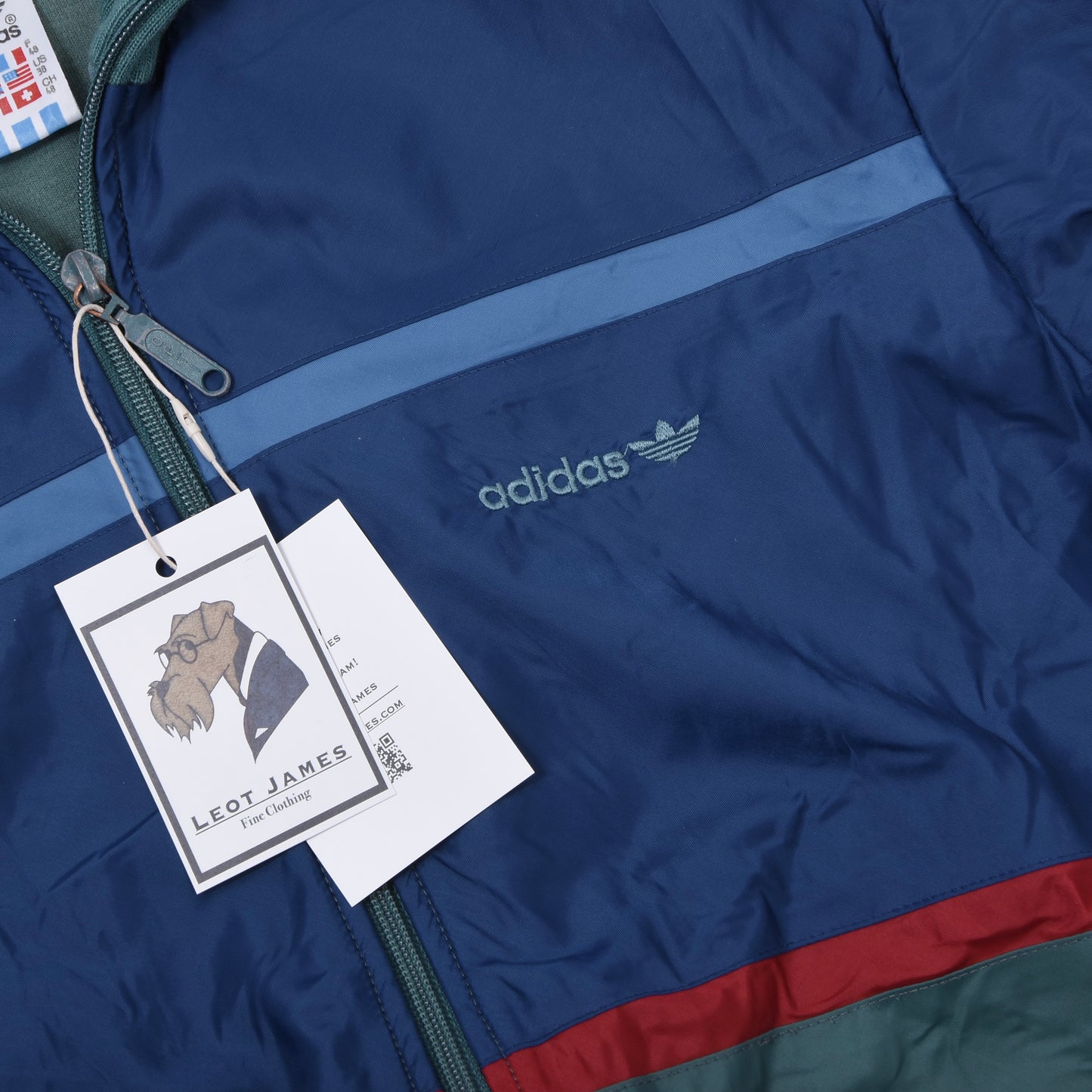 Vintage Adidas Trainingsjacke, Größe D48, ca. 55,5 cm – Türkis