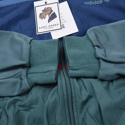 Vintage Adidas Trainingsjacke, Größe D48, ca. 55,5 cm – Türkis