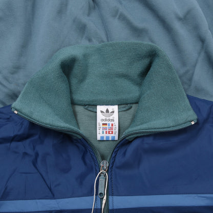 Vintage Adidas Trainingsjacke, Größe D48, ca. 55,5 cm – Türkis