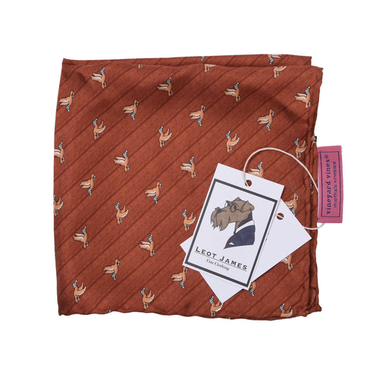 Vineyard Vines Seiden-Einstecktuch - Enten