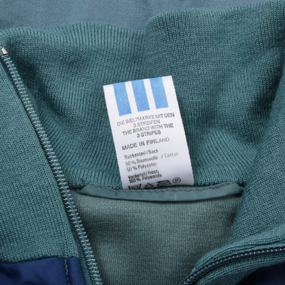 Vintage Adidas Trainingsjacke, Größe D48, ca. 55,5 cm – Türkis