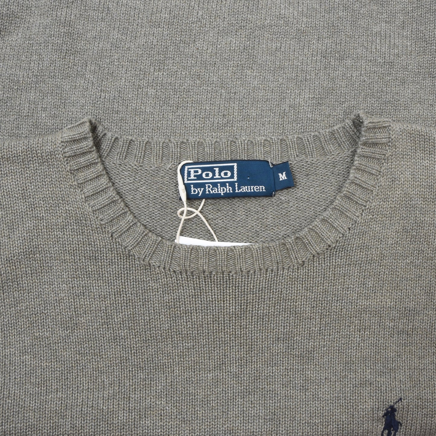 Polo Ralph Lauren Cotton Sweater Size M Chest ca. 53cm - Grey