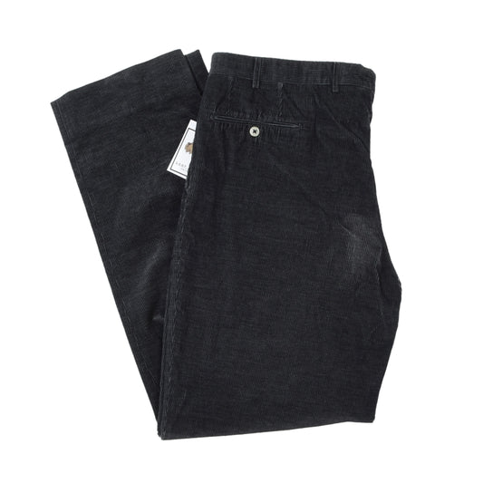 Corneliani Cotton Corduroy Pants Size 58 - Black/Charcoal