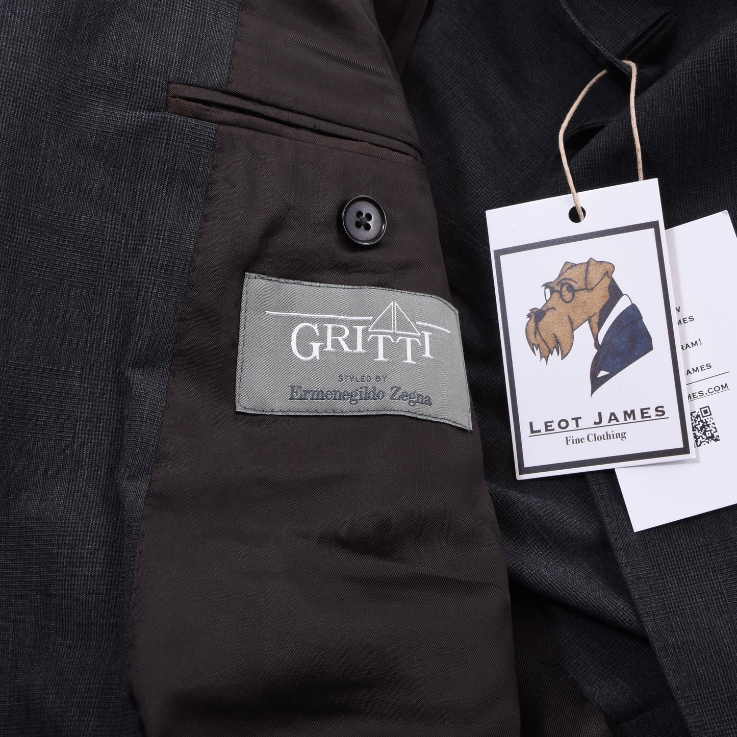 Gritti x Ermenegildo Zegna Cotton Jacket Size 50C ca. 52.5cm