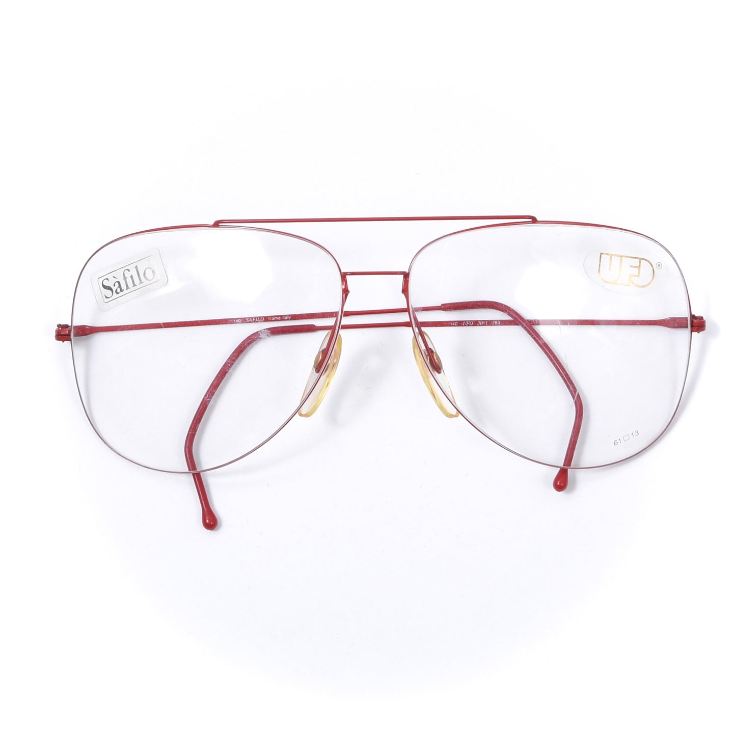 NOS Safilo UFO 3001 Frames - Red