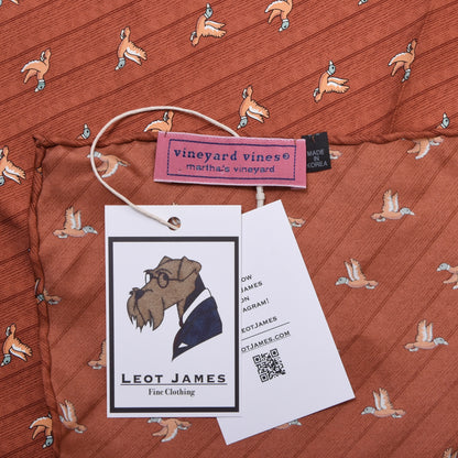 Vineyard Vines Silk Pocket Square - Ducks