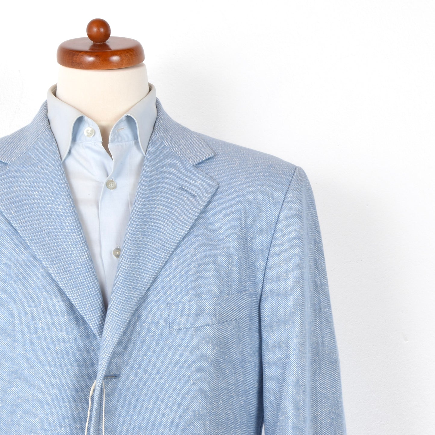 Colombo Collezioni Cashmere-Silk-Linen Jacket Size 54 58.5cm - Blue