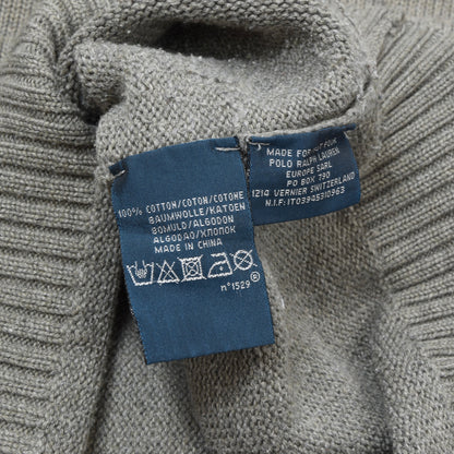 Polo Ralph Lauren Cotton Sweater Size M Chest ca. 53cm - Grey