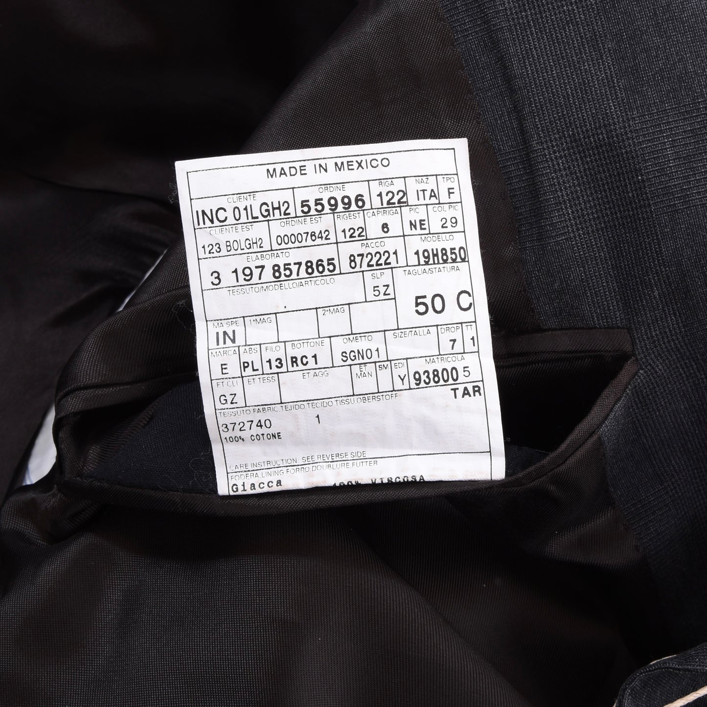 Gritti x Ermenegildo Zegna Cotton Jacket Size 50C ca. 52.5cm