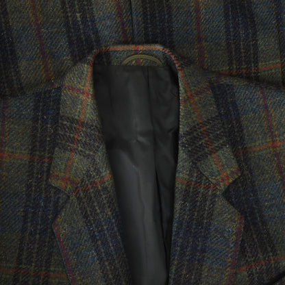 Vintage Dressler Tweed Wool Jacket Size 56 - Plaid